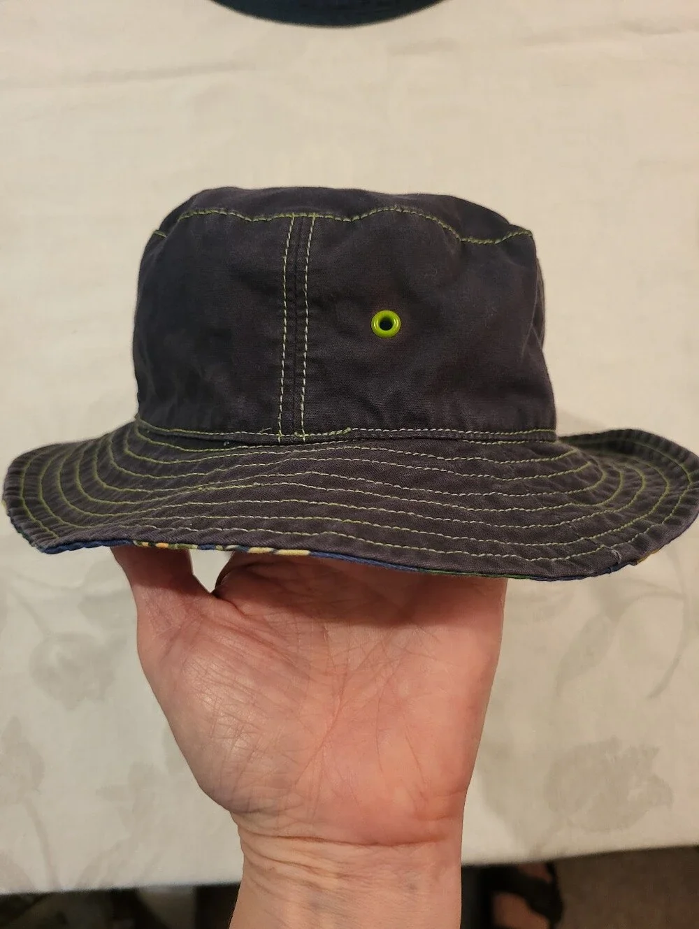 Gymboree Reversible Boys Lizard Print Bucket Sunhat Size 2T-3T